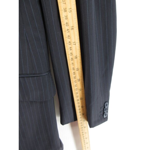 Barneys New York Sport Coat 44 Long Loro Piana Fabric Blazer Pinstripe - Picture 6 of 15